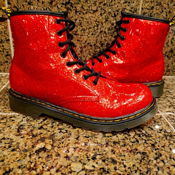 Dr. Martens Other - Dr Martens 1460 Red Glitter boots